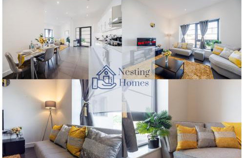 Stylish 2 bed Flat in London with River Thames views Access to boat rides into London-Near O2 Arena and Excel, Fast Wi-Fi, Free Parking, Excellent links Elizabeth and Southeastern Train Line - Foto 17