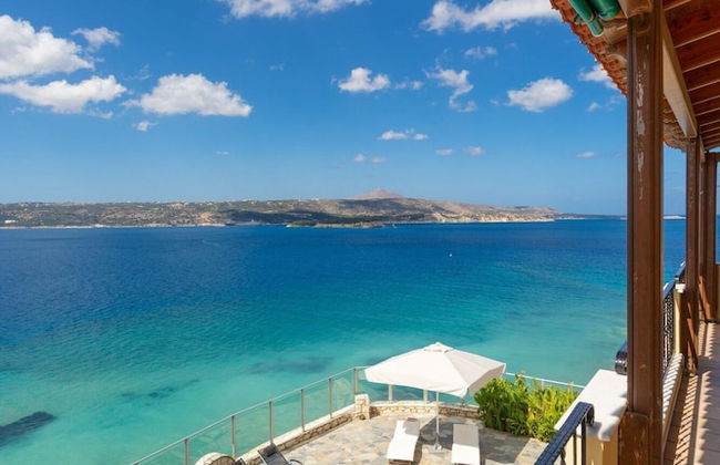 Souda Bay View Large Private Pool Walk to Beach Sea Views A C Wifi - 2119 - Foto 57