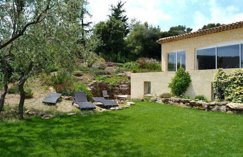 Villa Grasse vue mer exceptionnelle 8P piscine intérieure - Foto 36