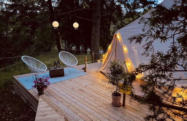 B&B Glamping Tent Sleeps 2 - Spa, Sauna, Wifi - Foto 13