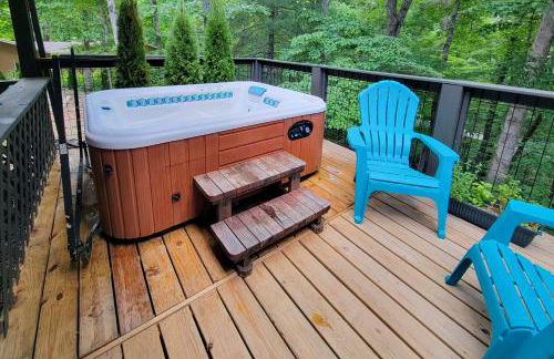 Unwind Fireside Serene Murphy Escape with Hot Tub! - Photo 46