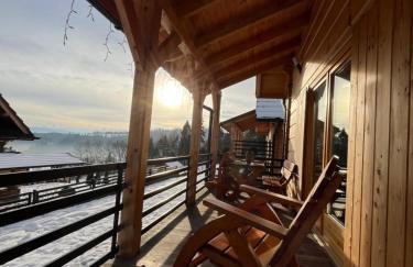 Borowikowe Zacisze drewniane domy z kominkami - Foto 59