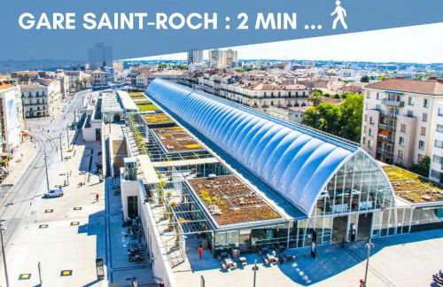 NOUVEAU - Jungle Montpeul - Clim - Wifi fibre - Netflix - 5' du centre et gare - Parking - Loggia - 15' des plages - Foto 18