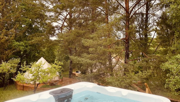 Idromassaggio all'aperto