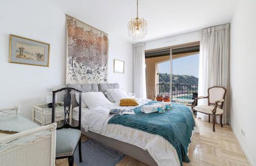 MY CASA - VILLEFRANCHE RESTANQUES - Panoramic sea view 2 bedrooms Swimming pool - Foto 5