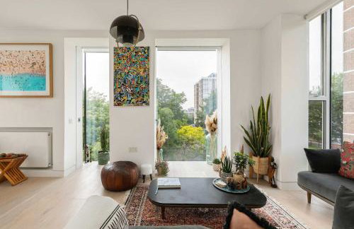 Modern Shoreditch 2 Bedroom Penthouse With Lift & Large Balcony Suit Family Sleeps 4 - Foto 7