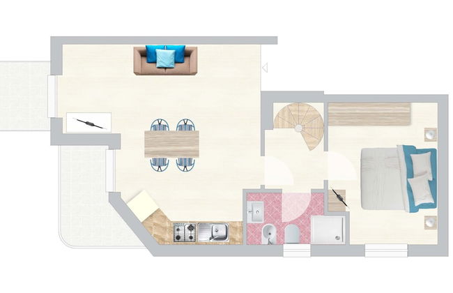 Apartment 30 Meters From the sea With 6 Beds With Full sea View - Foto 15