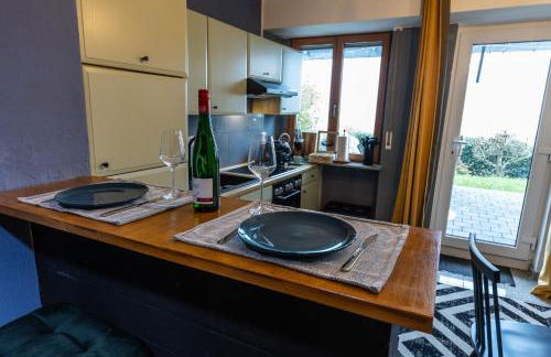 Cozy Souterrain Terrasse Garten Panoramablick - Foto 8