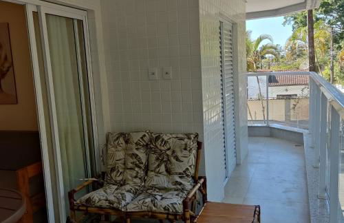 Apartamento novo a 350 m da praia das Toninhas em Ubatuba - 2 dormitórios sendo 1 suite, piscina, varanda gourmet com churrasqueira, ar condicionado, cozinha completa, garagem privativa - Foto 43