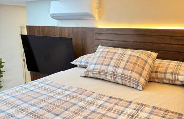 Apartamento moderno, a 200 metros da praia com pátio,piscina e churrasqueira privativa 2 vagas de garagem - Foto 15