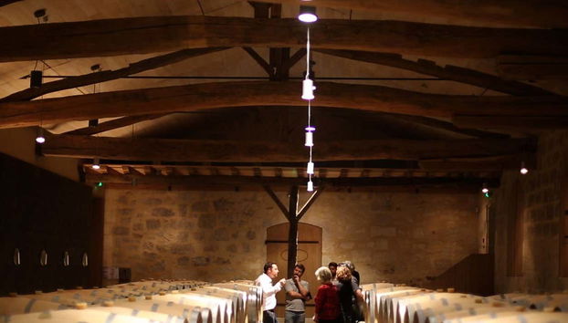 All'interno di una cantina a Saint-Émilion