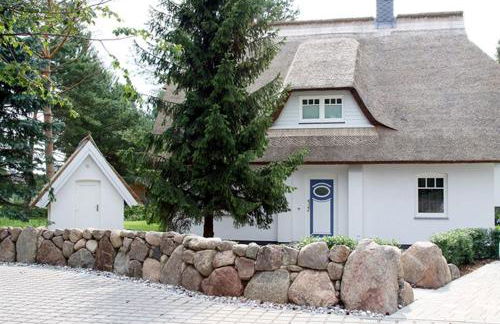 Ferienhaus Rubin mit Sauna und Kamin, Reetdachhaus am Walde - Foto 1