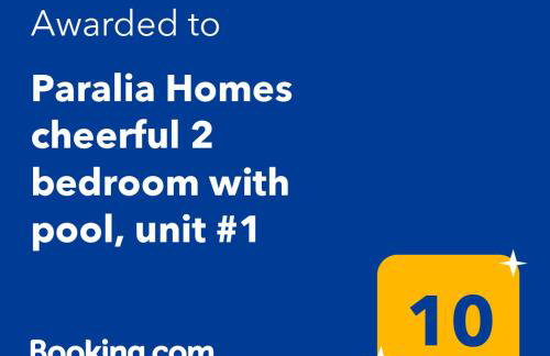 Paralia Homes cheerful 2 bedroom with pool, unit #1 - Foto 4
