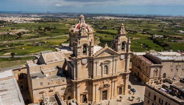 Aerial view of the cathedral