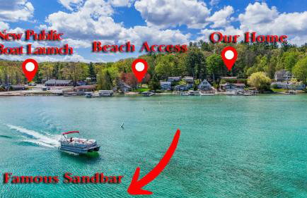 Beautiful Torch Lake House with Beach Access home - Foto 44