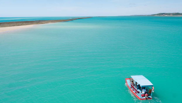 Águas cristalinas durante o passeio