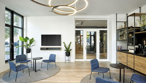 H.ome Serviced Apartments München - Foto 5, Salón en el vestíbulo