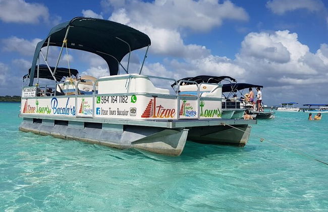 TOUR BACALAR mágico com passeio de Barco Pontão. (Transporte + Café da Manhã + Alimentação) - Foto 20