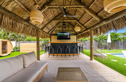 Bali Inspired home with Heated Pool, Sauna and Hot Tub! Close to Beach and Atlantic Ave - Photo 37