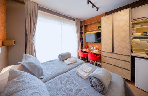 Estúdio charmoso com vaga e sacada a 50 metros do Metrô Luz - Foto 12