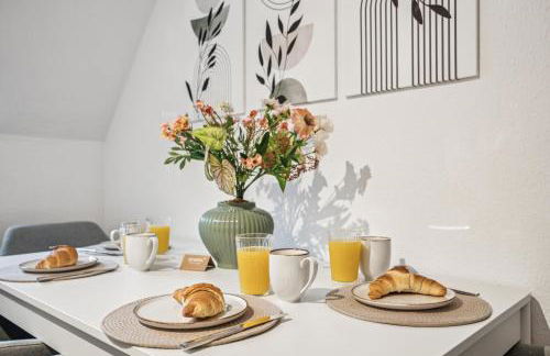 Deluxe! 15min Messe & Uniklinik, Arbeitsplatz, Boxspring - Foto 13