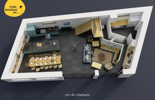 CHEZDAMDAM - la Zinguerie de la Plage - plage 300m, babyfoot, arcade, pingpong - Foto 30