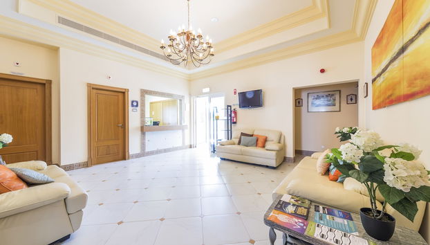 Zona de estar del vestíbulo