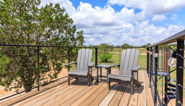 New Chic Container Home - Oasis Near Fredericksburg The Perry - Foto 5, Habitación