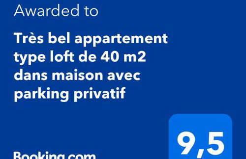 Très bel appartement type loft de 40 m2, classé 3 étoiles dans maison avec parking privatif - Foto 12