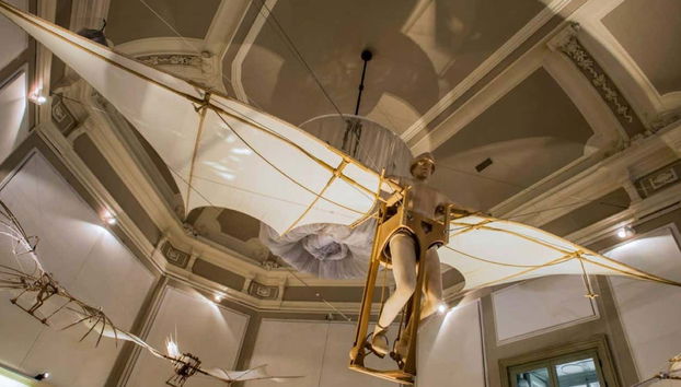 La máquina voladora de Leonardo da Vinci