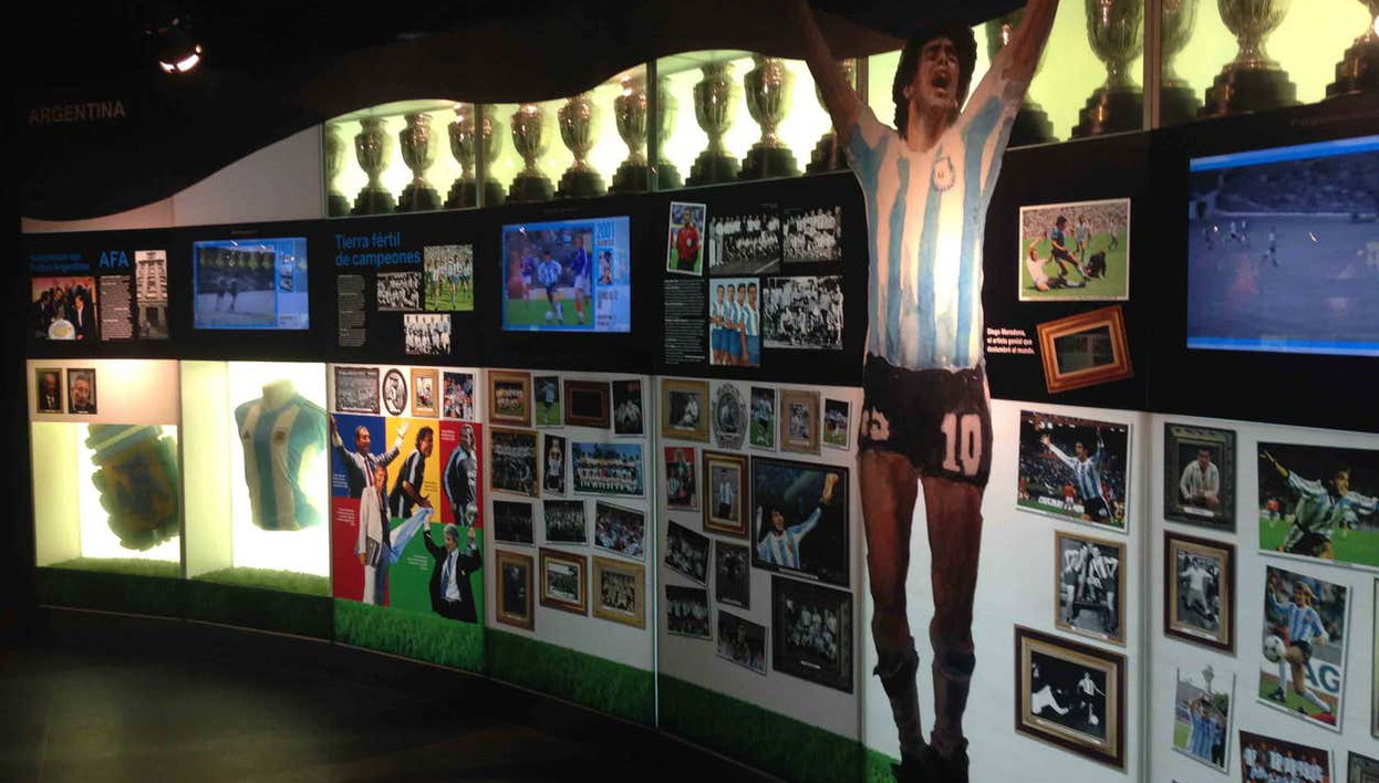 Excursión al Museo del Fútbol Sudamericano - Foto 2, Vitrinas sobre la AFA, la Asociación de Fútbol Argentino