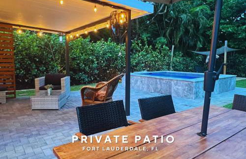 Private Heated Plunge Pool Spa and Secluded Patio - Fort Lauderdale - Foto 24