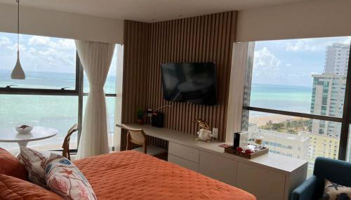 Flat Beira Mar Boa Viagem- Beach Class Internacional-Família - Foto 2