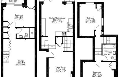 Stylish 3-floor 3bed home with garden near river - Foto 72