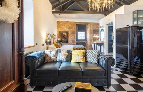 La Suite Años 20 Bañera, chimenea de leña y terraza - Foto 3