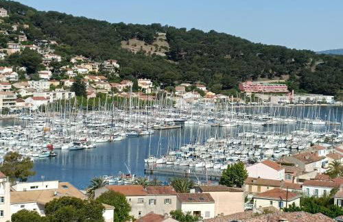 Vue magnifique sur le port appartement 80m2 piscine tennis parking climatisation - Foto 27