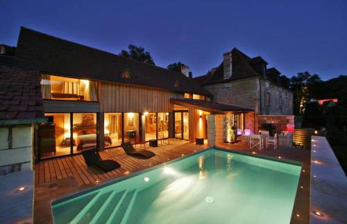 Maison 5 étoiles luxe 6p piscine privée chauffée Lascaux - Foto 39