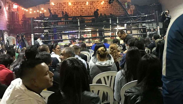 Boxing ring in Bogotá