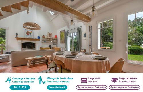 Maison pour 8 - Piscine chauffée - 100m de la plage - Foto 4