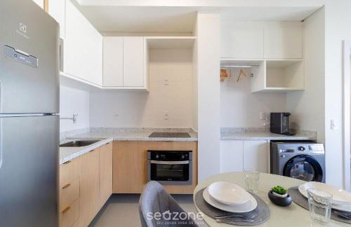 Estadia tranquila e completa em prédio com piscina – VPD - Foto 19