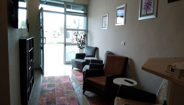 Coin salon dans le hall