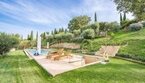 PODERE TORRICELLE 69B Pancole Gr, seaview infinity pool, jacuzzi, sauna, exclusive villa with 2 bedrooms for 4 - If you total 5 or 6 people there is an independent suite in main villa with private ensuite bathroom, kitchenette and garden dining area - Foto 4