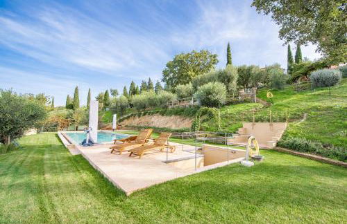 PODERE TORRICELLE 69B Pancole Gr, seaview infinity pool, jacuzzi, sauna, exclusive villa with 2 bedrooms for 4 - If you total 5 or 6 people there is an independent suite in main villa with private ensuite bathroom, kitchenette and garden dining area - Foto 4