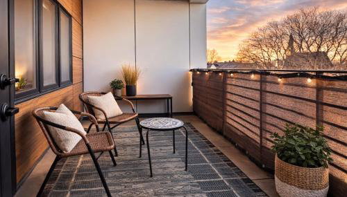 East Side Luxury 1BR Apt - Near Brady St with Balcony and Lounge - Sleeps 4 - Foto 4