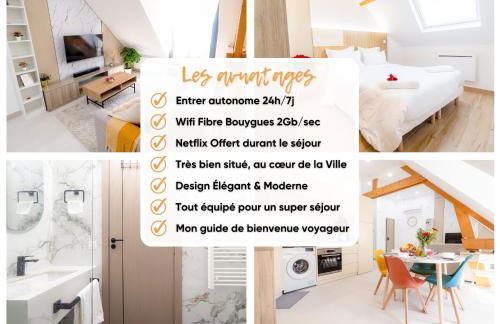 Coup de Coeur des Voyageurs - Propre, confort et Entrer autonome - Bonn'appartts-sur-Seine - Foto 14