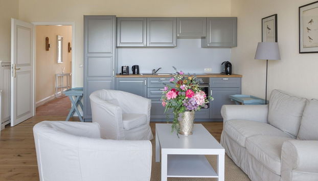 Ferienwohnung mit Kamin im Gut Ulrichshusen - Foto 3, Cocina privada