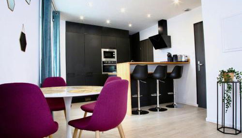 La Loge en Or - Parking public - Triplex - Proche centre et autoroute - Foto 3, stove