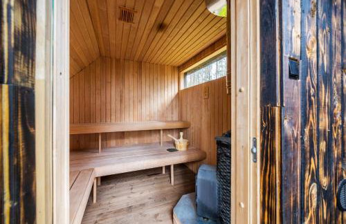 Domek lubiana180 WABI SABI w lesie jacuzzi sauna kominek - drewno w cenie pobytu - nad jeziorem Kaszuby pieski tylko do 10kg za dodatkową opłatą - Foto 12