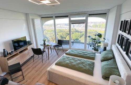 Helles Apartment mit tollem Blick über Augsburg - Foto 11