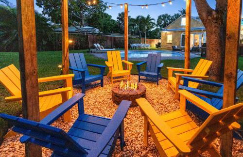 Heated Pool Grill Fire Pit & Cold Plunge Sleeps 8! - Foto 14